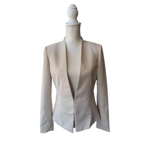 Antonio Melani Collarless Open Front Blazer